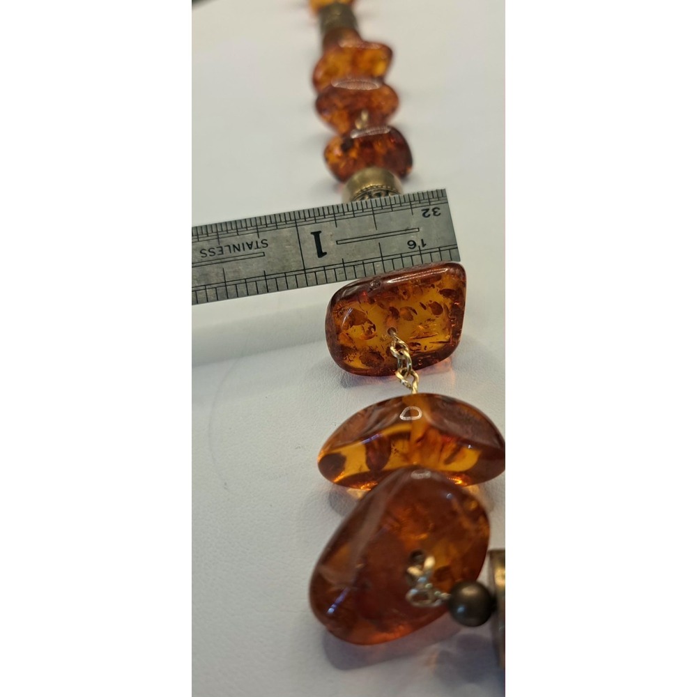 Vintage Natural Baltic Honey Cognac Amber Necklace 62.5 Grams - Picture 11 of 12
